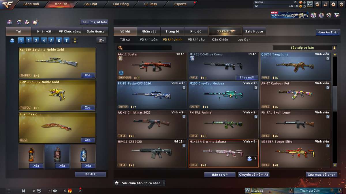 shop acc cf uy tin gia re